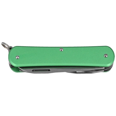 Fox Vulpis F4 OD Green Aluminium, Polished N690Co Pocket Knife (FX-VP130-F4 OD)
