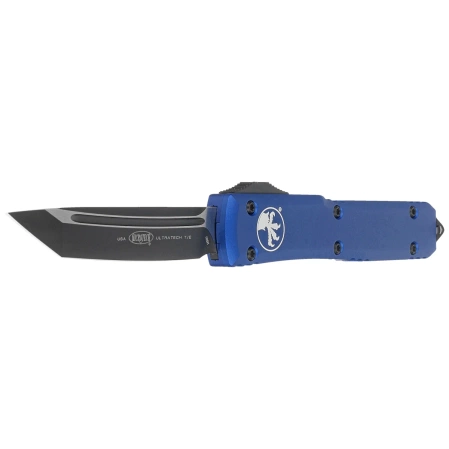 Microtech Ultratech T/E OTF Knife Navy Blue Aluminum, Satin M390 by Tony Marfione (123-1 NA)