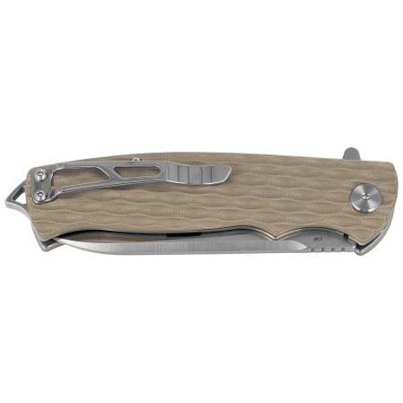 Nóż składany Bestech Grampus Beige G10, Stonewashed/Satin D2 (BG02C)