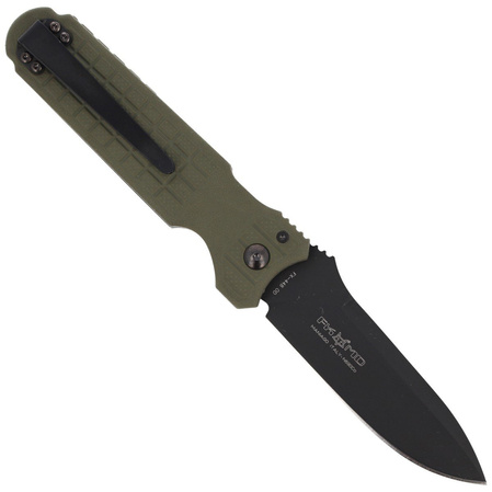 Fox Predator II 2F Full Auto Knife OD Green FRN, Black Idroglider N690Co (FX-448 OD)
