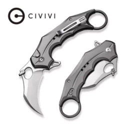 Nóż składany karambit Civivi Incisor II Gray Aluminium, Satin Nitro-V (C16016B-3)