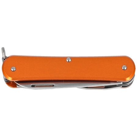 Fox Vulpis S4 Orange Aluminium, Polished N690Co Pocket Knife (FX-VP130-S4 OR)