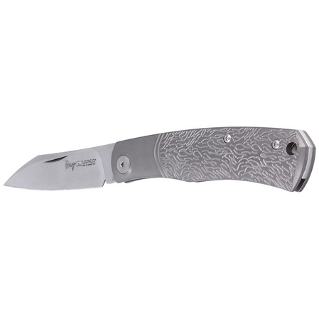Viper Hug Gray Titanium Wolf, Satin by M390 by Sacha Thiel Knife (V5990TIW)