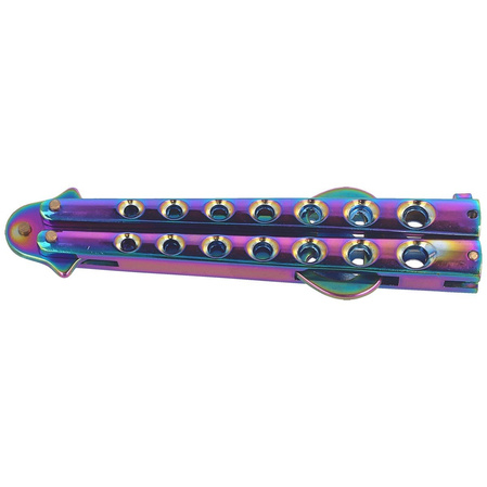 Otwieracz do butelek Herbertz CJH Balisong, Rainbow (44079 - 571213)
