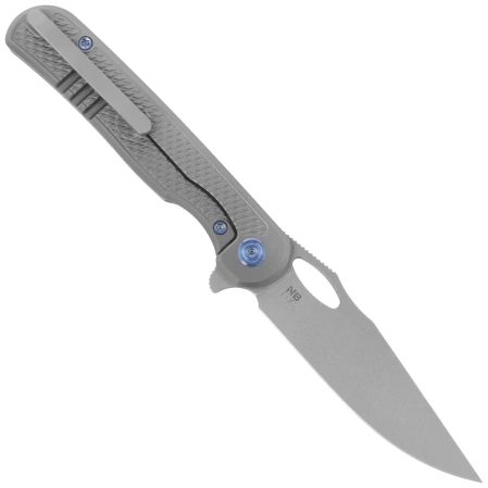 Nóż składany Kubey KB Knives Hydro Grey Titanium, Stonewashed M390 by Mark Perez (KB323A)