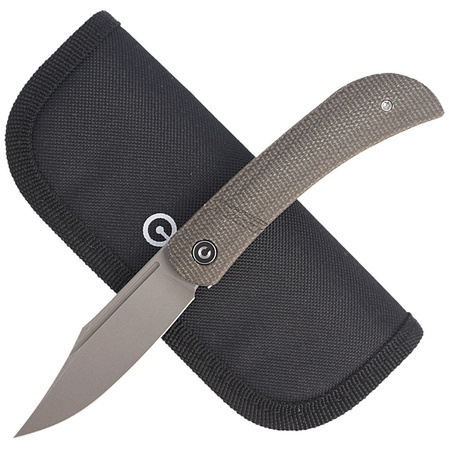 CIVIVI Knife Appalachian Drifter Dark Green Micarta, Gray Stonewashed (C2015C)