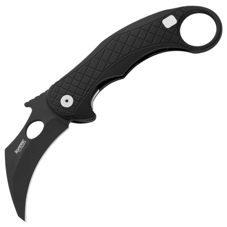 Nóż składany LionSteel L.E.One Karambit Black Aluminium, Chemical Black MagnaCut by Emerson Design (LE1 A BB)