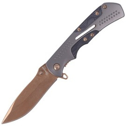 Nóż składany Martinez Albainox Gray Aluminium, Copper Titanium 3Cr13MoV (18138)