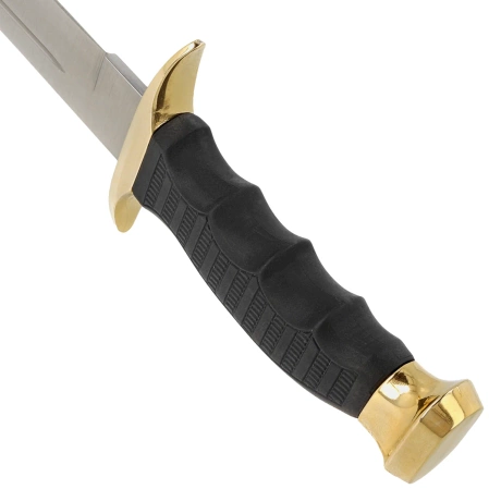 Nóż Muela 95-190 Black Rubber, Satin 420H