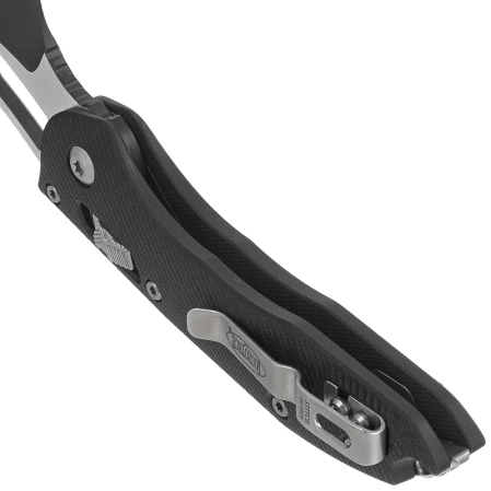 Microtech Stitch Ram-Lok S/E Knife Fluted Black G10, Black M390MK by Borka Blades and Tony Marfione (169RL-1FLGTBK)