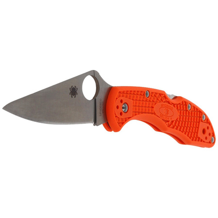 Nóż składany Spyderco Delica 4 FRN Orange Flat Ground Plain (C11FPOR)
