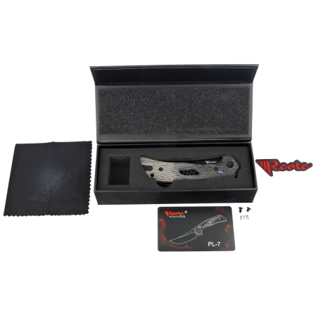 Nóż składany Reate PL-7 Green / Black Micarta, Black PVD Nitro-V (PL-7 GRBKM PVD)