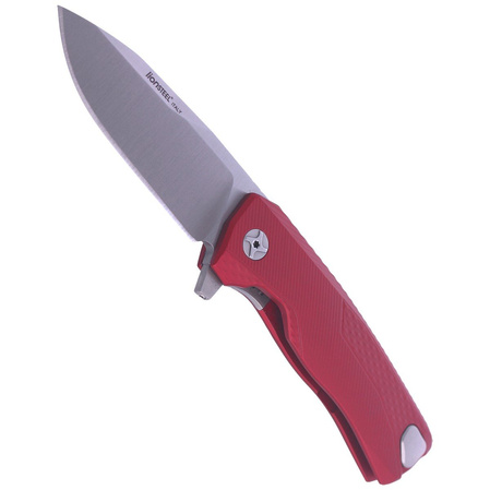 LionSteel ROK Knife Red Aluminum, Satin M390 by Molletta (ROK A RS)