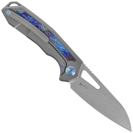 Kubey KB Knives Vagrant Gray Titanium/Timascus, Beadblasted CPM S35VN by Maksim Tkachuk (KB284H)