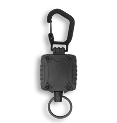 Retraktor Barbaric z klipsem Black ABS, Metal Carabiner, 75cm (16246-NE)