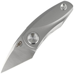 Nóż składany Bestech Tulip Frame Lock Grey Titanium, Stonewashed / Satin M390 by Ostap Hel (BT1913A)