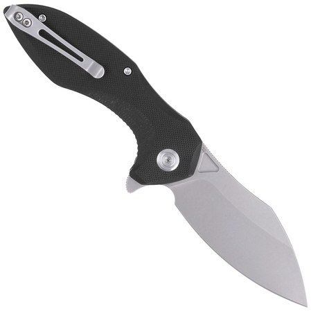 Nóż składany Kubey Noble Black G10, Bead Blasted D2 (KU236A)