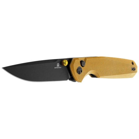 Nóż składany Bestechman Velix Yellow G10, Black PVD 14C28N by Ostap Hel (BMK07E)