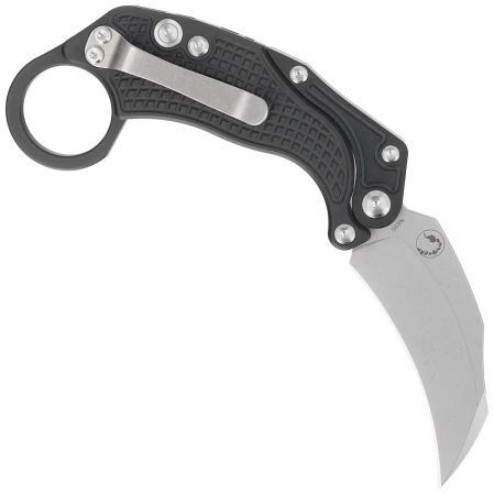 Nóż grawitacyjny Reate EXO-K Gravity Karambit Black Aluminium, Stonewashed N690