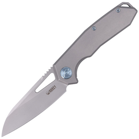 Nóż składany Kubey Vagrant Gray Titanium, Sandblasted CPM S30V by Maksim Tkachuk (KB284A)