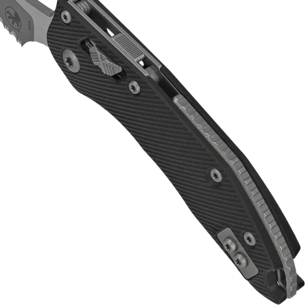 Nóż składany Microtech Stitch Ram-Lok S/E Black Fluted G10, Apocalyptic F/S M390MK by Borka Blades and Tony Marfione (169RL-12APFLGTBK)