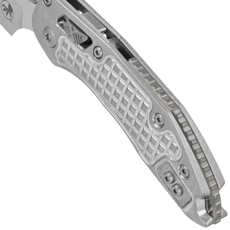 Microtech Marfione Select Stitch Ram-Lok S/E Knife Frag Titanium, Double Vapor Blast M390MK by Borka Blades and Tony Marfione (169RL-10FRMS1)