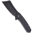 CIVIVI Knife Mini Bullmastiff Twill Carbon Fiber / Black G10, Black Damascus (C2004DS-1)