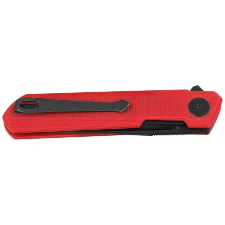 Nóż składany Bestechman Mini Dundee Special Red G10, Black PVD D2 by Ostap Hel (BMK03N)