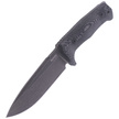 LionSteel Tactical Knife Black Micarta, PVD / Stone Washed Niolox by Molletta (T5B MI)