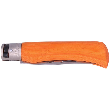 Nóż składany Antonini Old Bear Laminated Orange Wood, Satin Stainless (9307/21_MOK)