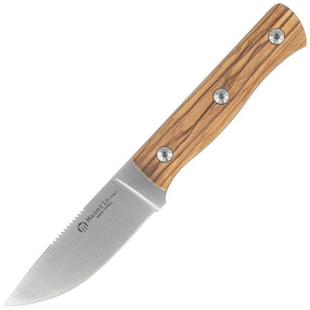 Maserin 915 Path Knife Olive Wood, Stonewashed M390 by Igor Bortolussi (915/OL)
