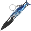 Nóż wędkarski brelok Martinez Albainox Fishing 2 Blue Aluminium, Black 3Cr13Mov (25144 BL)