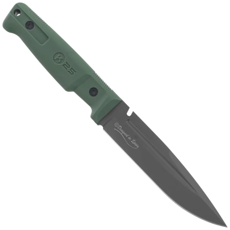 K25 RK-32756 Knife Green Rubber, Black Titanium 4Cr13Mov