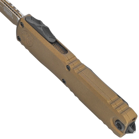 Microtech Ultratech Gen III ZBP S/E OTF Knife Cerakote Burnt Bronze Aluminum, Cerakote Burnt Bronze M390MK by Tony Marfione (1121-1UB-C19Z4)