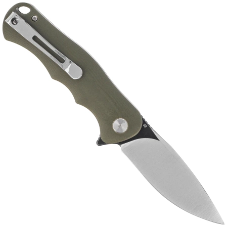 Nóż składany Bestech Bobcat Green G10, Black Stonewashed / Satin D2 (BG22B-2)