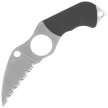 Spyderco Swick 6 Small Black G10 Knife, Satin LC200N by Sal Glesser (FB14S6)