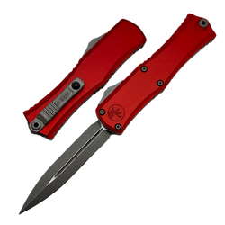 Nóż automatyczny OTF Microtech Hera II Mini D/E Red Aluminium, Apocalyptic M390MK by Tony Marfione (1702M-10APRD)