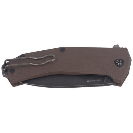 LionSteel KUR Brown G10, Black Stonewashed Sleipner by Molletta (KUR BBR)