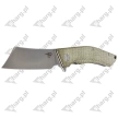 Bestech Knife Cubis Beige Micarta, Stonewashed / Satin D2 (BG42B)