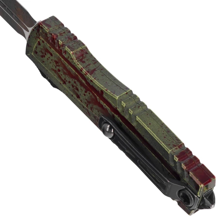 Nóż automatyczny OTF Microtech Luminary ZBP D/E Signature Outbreak Aluminium, Outbreak M390MK by Tony Marfione (1270-1OBDS)