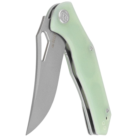 Nóż składany Kubey Phemius Jade G10, Sand Blasted 14C28N (KU149D)
