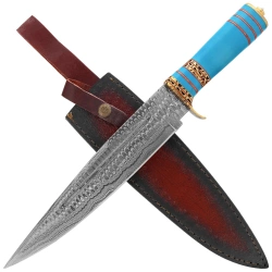Nóż Martinez Albainox Blue Acrylic, Damascus 256 Layers (32564)