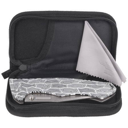 Bestech Keen II Black White G10/Titanium, Stonewashed/Satin CPM S35VN by Koens Craft Knife (BT2301C)