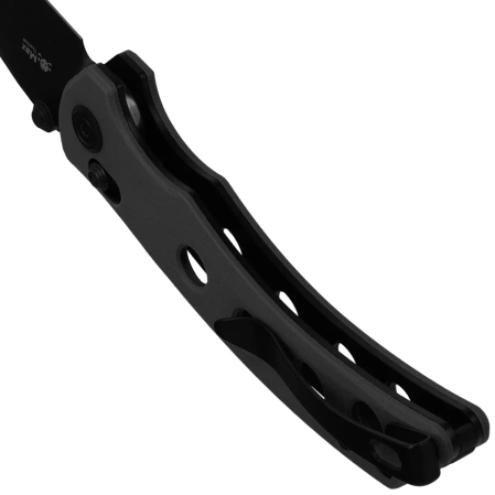 Nóż składany Kubey Hound KU172B Black G10, Blackwashed 14C28N by Maksim Tkachuk