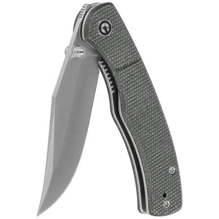 Civivi Clingman Knife Green Canvas Micarta, Satin Nitro-V by Taylor Martin Best Damn EDC (C23065-4)