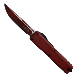 Microtech Ultratech Gen III ZBP S/E OTF Knife Cerakote Weathered Crimson Aluminum, Cerakote Weathered Crimson M390MK by Tony Marfione (1121-1WCM)