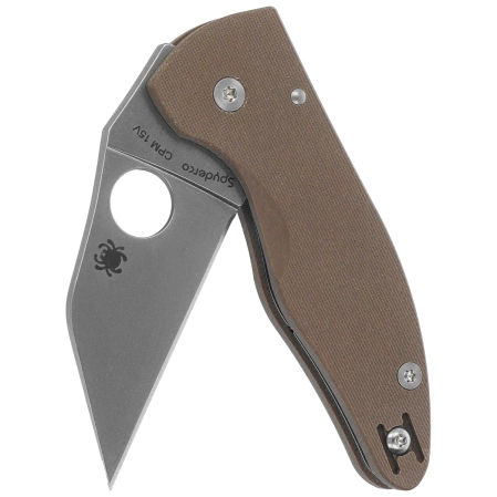 Nóż składany Spyderco Microjimbo Sprint Run Brown G10, Stonewashed CPM 15V by Michael Janich (C264GPBN15V)