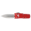 Microtech UTX-85 D/E OTF Knife Red Aluminum, Satin M390 (232-4RD)