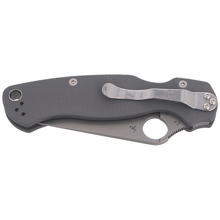 Spyderco Para Military 2 G-10 Dark Gray Maxamet Plain (C81GPDGY2)