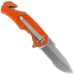 BlackFox Demand Rescue Knife Orange Aluminum, Stonewashed D2 (BF-784 OR)
